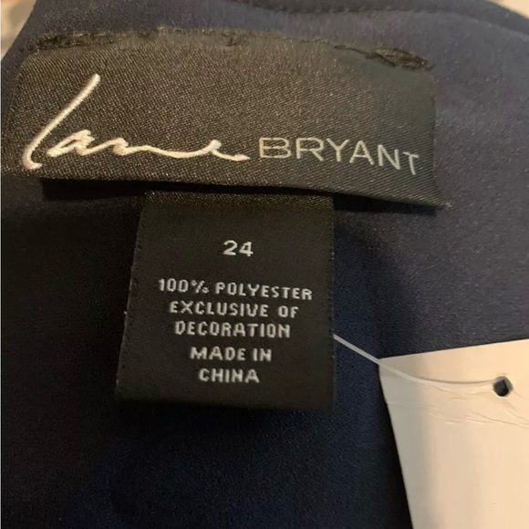 Lane Bryant Women’s Top Shirt Tunic Lomg Sleeves High-Low Size 24 - Picture 12 of 12